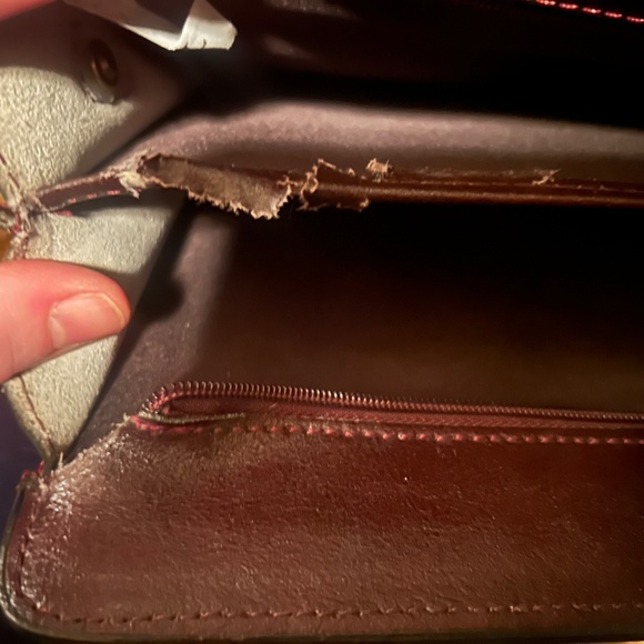 Deep maroon/brown briefcase - Picture 7 of 12